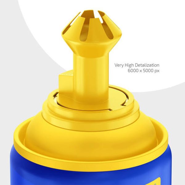 طرح موکاپ قوطی خامه فوم - Image 2