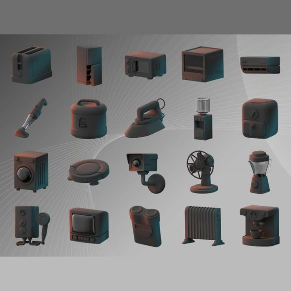 باندل آبجکت لوازم الکترونیکی خانه 3D - تصویر 3