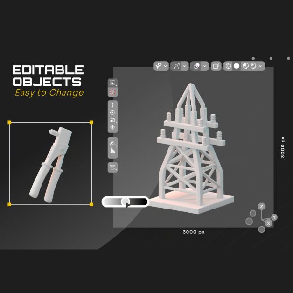 باندل آبجکت لوازم الکتریکی 3D - تصویر 7