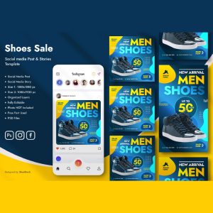 طرح آماده اینستاگرام فروشگاه کفش