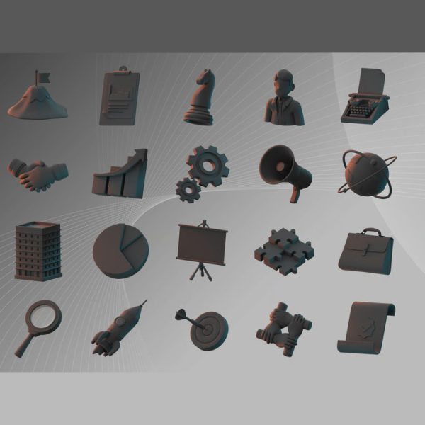 باندل آبجکت بیزنسی استارتاپ 3D - تصویر 6