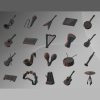 باندل آبجکت آلات موسیقی 3D - تصویر 3
