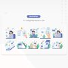 پک وکتور مفهومی پرداخت آنلاین