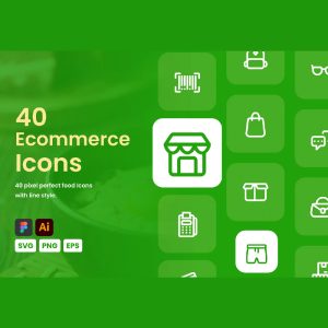 40 آیکن فروشگاه آنلاین