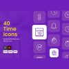 40 آیکن زمان