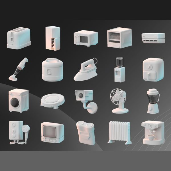 باندل آبجکت لوازم الکترونیکی خانه 3D - تصویر 2