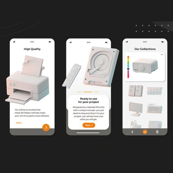 باندل آبجکت قطعات کامپیوتر 3D - تصویر 4