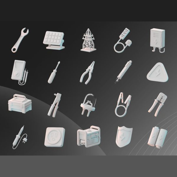 باندل آبجکت لوازم الکتریکی 3D - تصویر 2
