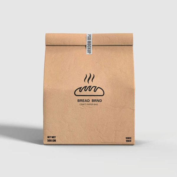طرح موکاپ پاکت کاغذی - تصویر 6