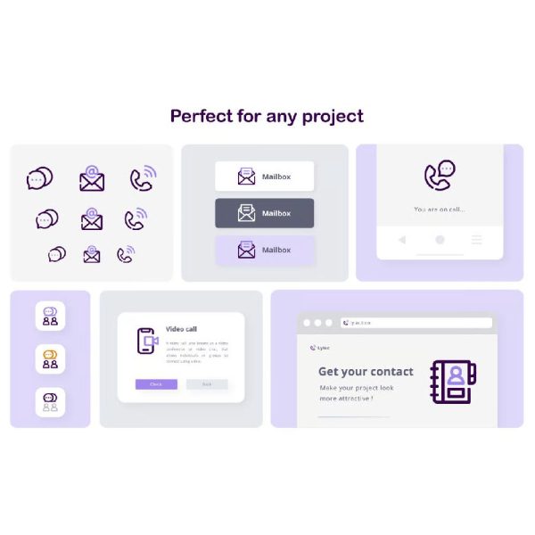 50 آیکون ارتباطات - تصویر 4