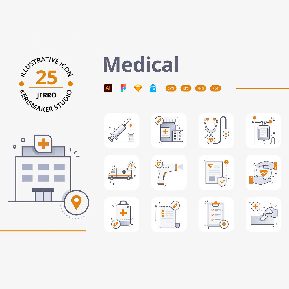 پک آیکون پزشکی پک آیکون پزشکی