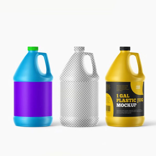 طرح موکاپ گالن پت پلاستیکی - تصویر 2