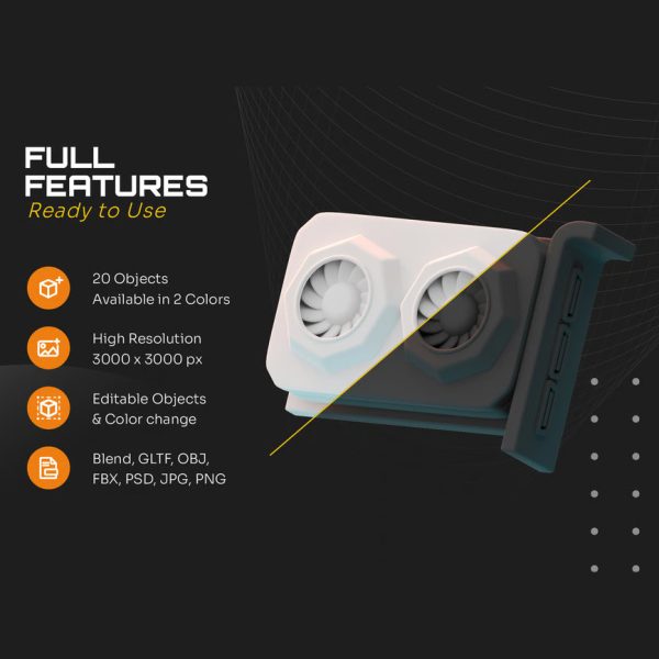 باندل آبجکت قطعات کامپیوتر 3D - تصویر 6
