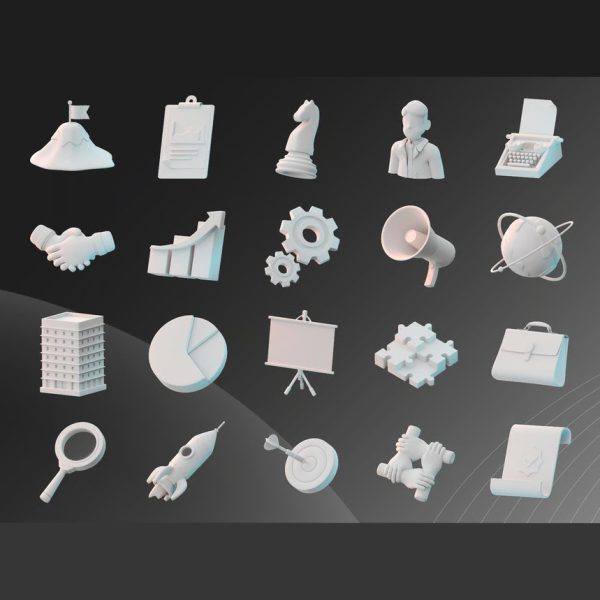 باندل آبجکت بیزنسی استارتاپ 3D - تصویر 4