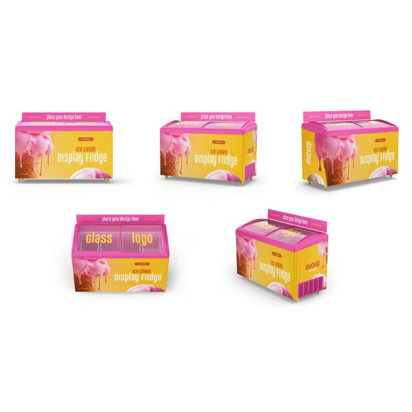 طرح موکاپ یخچال بستنی - تصویر 4