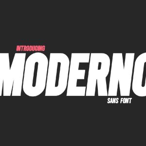 فونت انگلیسی moderno