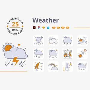 پک آیکون وضعیت آب و هوا