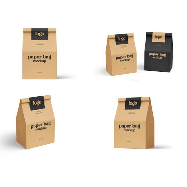 طرح موکاپ پک کاغذی با لیبل - تصویر 4