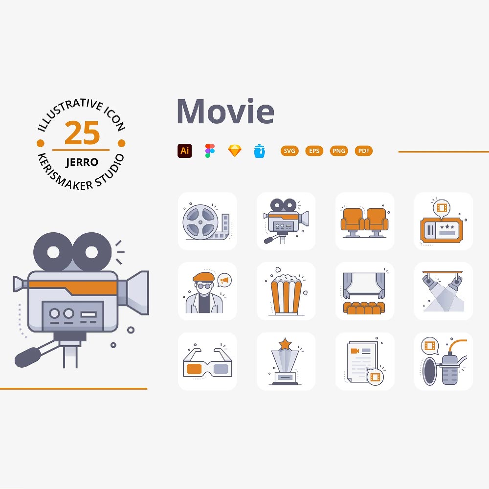 پک آیکون فیلم و سینما پک آیکون فیلم و سینما