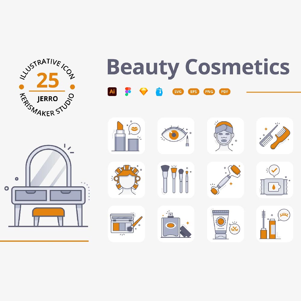 پک آیکون محصولات آرایشی پک آیکون محصولات آرایشی