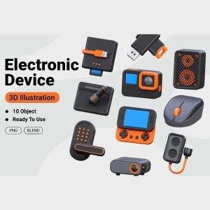پک آبجکت قطعات جانبی الکترونیکی