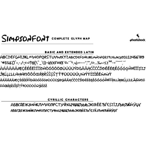 فونت انگلیسی simpson - تصویر 2