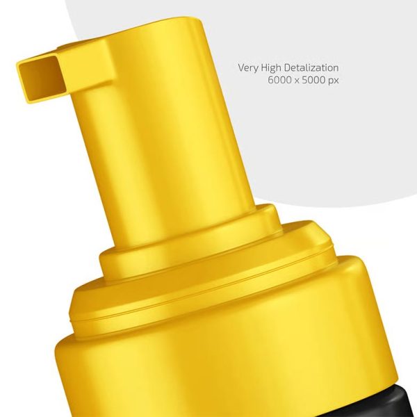 طرح موکاپ بطری اسپری فوم - تصویر 3