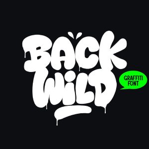 فونت انگلیسی back wild