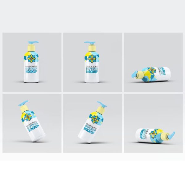 طرح موکاپ قوطی مایع دستشویی - تصویر 5