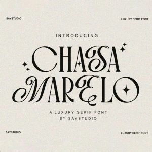 فونت انگلیسی Chasa Marelo