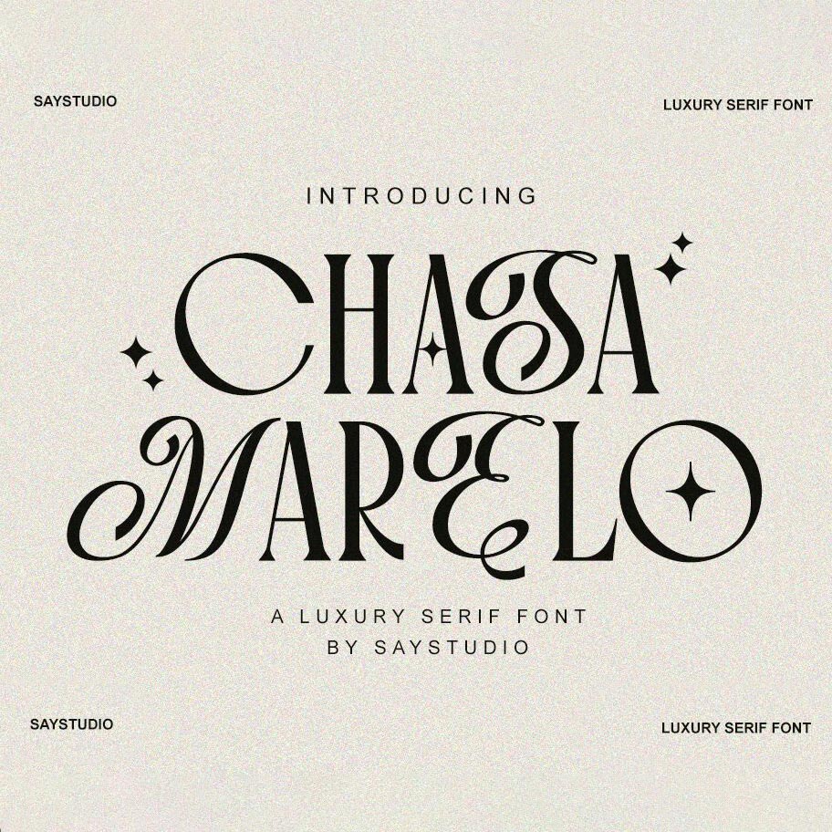 فونت انگلیسی Chasa Marelo فونت انگلیسی Chasa Marelo