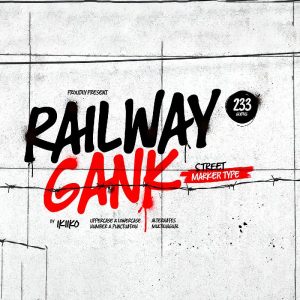 فونت انگلیسی Railway Gank