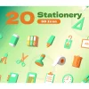 باندل آیکن 3D لوازم التحریر - تصویر 2