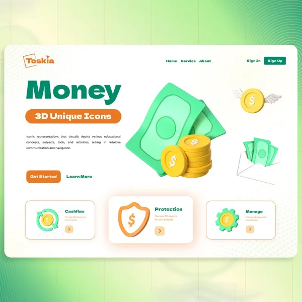 باندل آیکن 3D پول - تصویر 7
