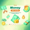 باندل آیکن 3D پول