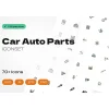 پک آیکون قطعات یدکی خودرو (Car Auto Parts)