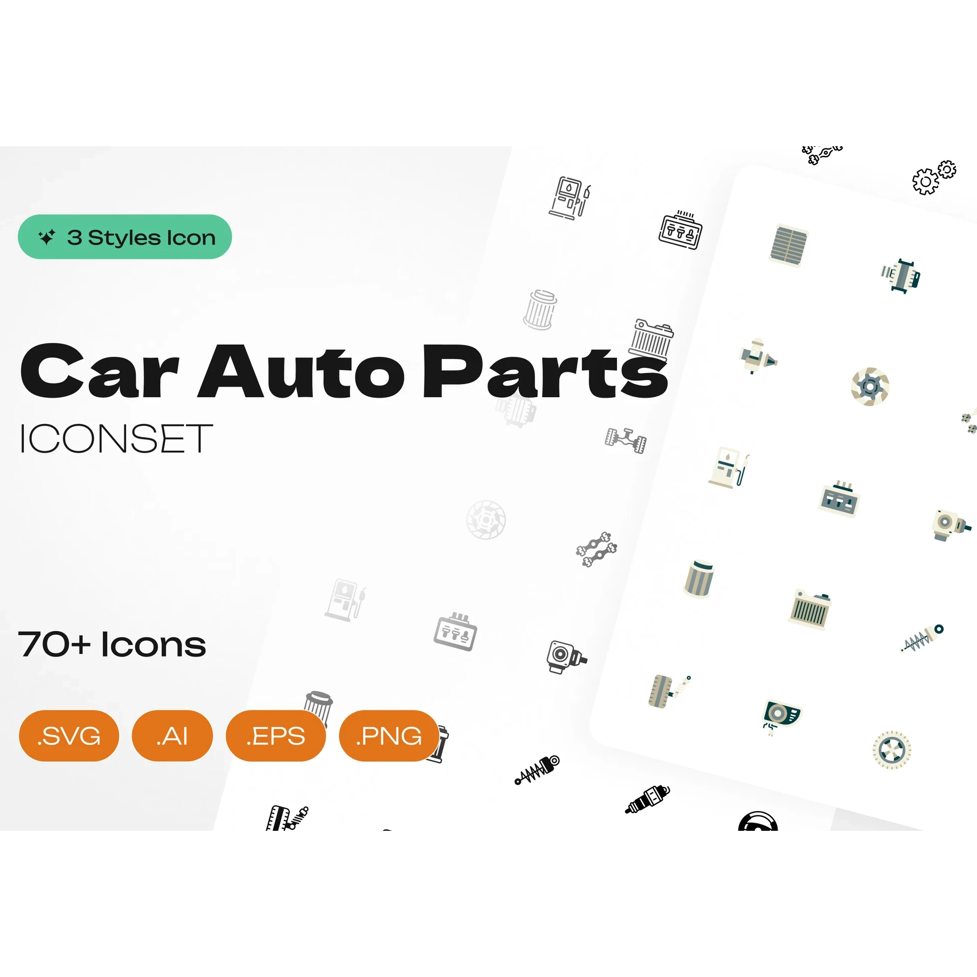 پک آیکون قطعات یدکی خودرو (Car Auto Parts) پک آیکون قطعات یدکی خودرو (Car Auto Parts)