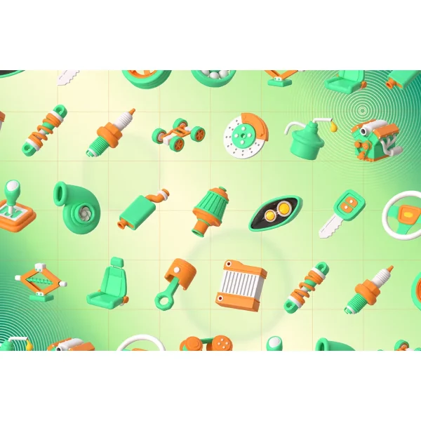 باندل آیکن 3D گاراژ ماشین - تصویر 4