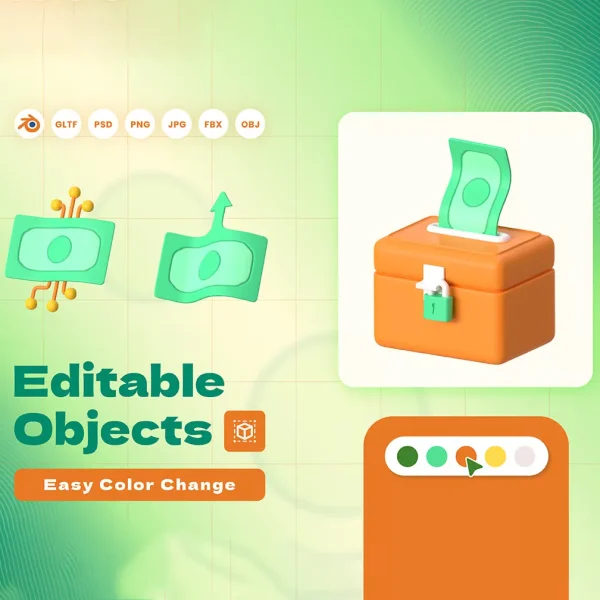 باندل آیکن 3D پول - تصویر 4