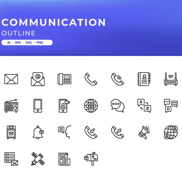 پک آیکون ارتباطات - تصویر 3