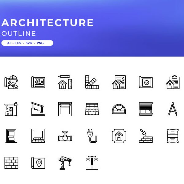 پک آیکون معماری - تصویر 2