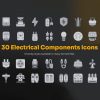 30 آیکون قطعات الکتریکی - تصویر 4